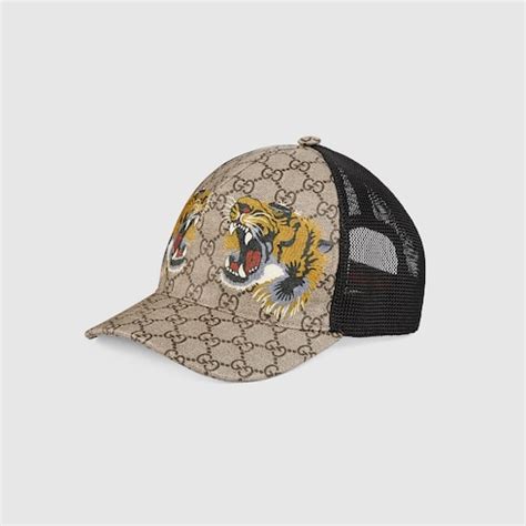 gucci hat with tiger|Gucci tiger shopper.